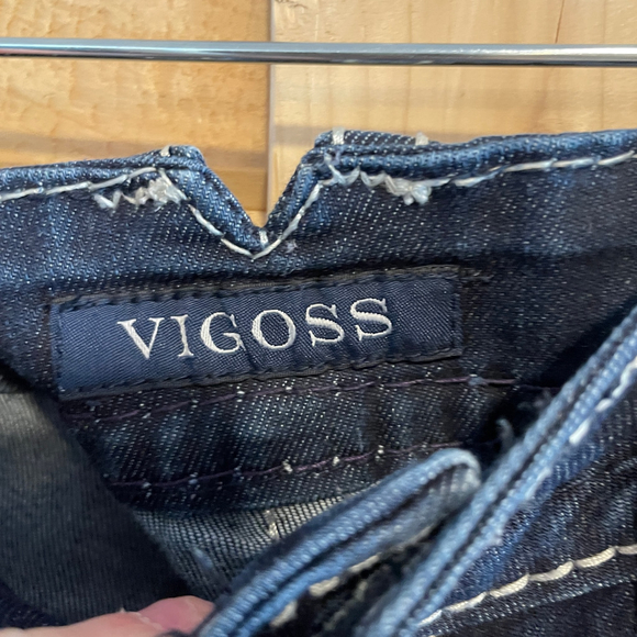 Women's Vigoss Blue The Chelsea Flare Jeans 9/10 - Picture 6 of 10